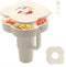Stanley 30 oz Tumbler Snack Bowl with Lid, Silicone Snack Tray Ring for Stanley Cup Accessories, Cream