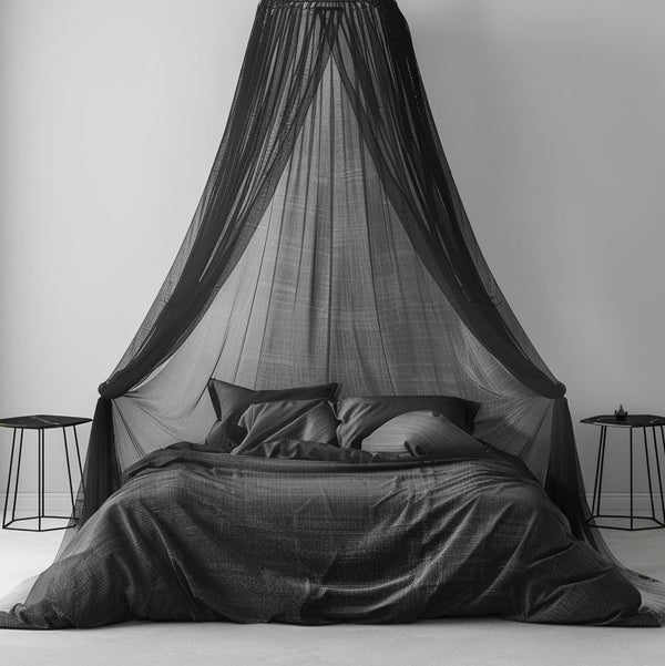 Comtelek Mosquito Net Bed Canopy for Girls,King Canopy Bed Curtains Full Queen Size