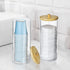 Bathroom Cup Dispenser, Clear Acrylic Holder for 3oz Disposable Paper Cups, Makeup Organizer with Lid for Vanity