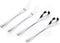 VANRA 5in Flatware Set, Silver Stainless Steel, 4-Piece with 2 Forks and 2 Spoons for Salad and Appetizer