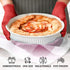 Killer's Instinct Outdoors Heat Resistant Gloves, Oven Mitts with Fingers, Red Cotton Kitchen Holders Double Set