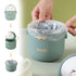 QLFJ-FurDec 90 Countertop Cute Desktop Trash Can Wastebasket with Trash Bags, Creative Mini Garbage Can with Lid, Small
