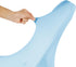 Ascoza 6 Pack Blue Mist Spandex Folding Chair Covers in Stretch Washable Fabric for Wedding, Party,Holidays,Celebration