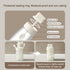 Kitchen Sodium Calcium Glass Spice Jars, Seasoning Box Set of 3 with Airtight Cap, Retractable Spoon and Lid Design