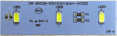SW-BX02B Refrigerator LED Light Board Replacement for Frigidaire 5304518510 & Magic Chef 3050400025