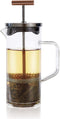 Teabloom Tea Press with Copper Pull Handle and Stainless Steel Filter, 12-Ounce Pekoe Tea Maker