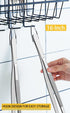 JETKONG 2 Pcs 16-Inch Kitchen Tweezers - Extra Long Heavy Duty Stainless Steel Cooking Tweezers (Silver).