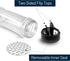 12 Pack 5.5 Oz RoyalHouse Plastic Spice Jars with Black Cap, Clear and Safe Plastic Bottle Containers with Shaker Lids