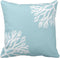 Emvency Throw Pillow Cover Hue Sea Coral Silhouettes, 20 x 20 Inch Coastal Beach Decorative Pillow Case
