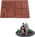 Gingerbread House Mold Kit - Christmas Chocolate Silicone Mold - 3D Cookie Mold for DIY 3D Max Biscuit Tool