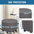 Velvet Round Ottoman Slipcover Ottoman Covers Footstool Protector Covers Storage Stool Ottoman Covers Stretch