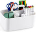 Multiuse Caddy Organizer with Handle - Stackable Plastic Bin for Art, Craft, Makeup, Bathroom, Kitchen, Office
