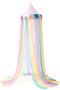 LOAOL Bed Canopy for Kids - Fairy Dream Canopy Bed Curtains with