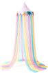 LOAOL Bed Canopy for Kids - Fairy Dream Canopy Bed Curtains with
