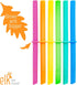 Elk and Friends Reusable Silicone Straws, Pack of 8 Colorful Straws with Stopper for 12oz & 14oz Mason Jars