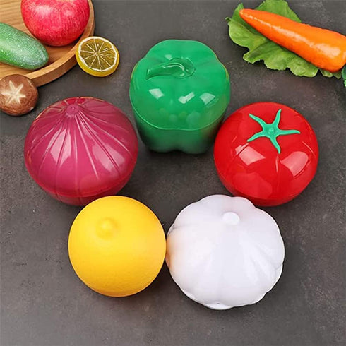 LICHMA 5pcs (5pcs) Plastic Vegetable Storage Box Lemon Onion Tomato Green Pepper and Garlic Insurance Container Fruit