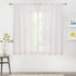 63 Inch 38" 63" 2 MYSKY HOME Pink Curtains for Girls Bedroom Nursery Pom Pom Curains for Girls Kids Room Long White