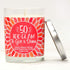 Too Glam to Give A Damn | Citrus Peach | Luxury Scented Soy Candle | 10 Oz Jar | Made in The USA