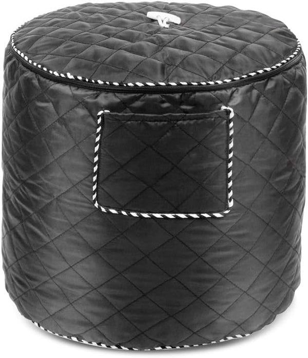 Air Fryer Cover for 6 Quart Instant Pot and Electric Pressure Cooker with Pocket, Dust-Proof Cover, Black