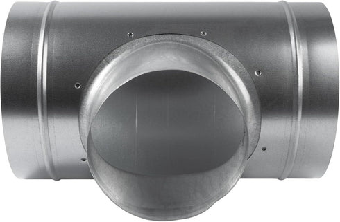 8'' Inch Duct T-Joint Splitter to 6" Inch 90° Degree Branch Connector for Exhaust Systems, T-Shaped Metal Junction