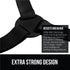 Gorilla Grip Bed Sheet Straps, Adjustable Elastic Fasteners with Metal Clips, 8 Pack Black