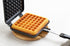 Yoshikawa SJ2275 Waffle Maker, Single, Black, Fluorine Treatment for Gas Stoves, 13.6 x 5.6 x 1.3 inches