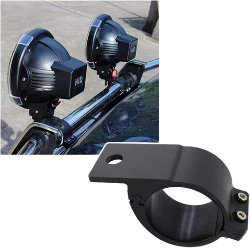 Tube Clamp 2Pcs, Universal Bull Bar Mounts Bracket Kit for Car Crash Bar Guard
