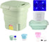 Mini Portable Washing Machine, Foldable Small Washer Bucket Type with Deep Cleaning, Half Automatic Wash Spin Dry for