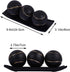 Set, LCCCK Decorative Tray with Balls Black Gold Decor Orbs TV Stand, Coffee Table Centerpiece, Elegant Orbs Decorative
