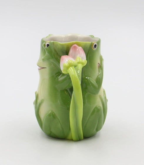 4-1/8-Inch Porcelain Fairy Frog Mug