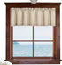 Valea Home Waffle Woven Textured Valance Curtains for Bathroom - Water Repellent Window Covering Short Curtain, Taupe,