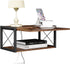 2-Tier Floating Nightstand, Wall Mounted Bedside Table, Wood Bedside Shelf Wall Mounted