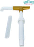 Good Times Coffee Co. Sauce Pump Dispenser (Pack of 2) - Fits 87.3 to 90.4 Ounce Bottles, Gold