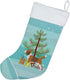 Caroline's Treasures BB2928CS Beagle Merry Christmas Tree Stocking - Fireplace Hanging Holiday Decor