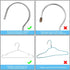 Seropy Coat Hangers, 10 Pack Heavy Duty Stainless Steel Hangers with Non Slip Grooves, 16.5 Inch Ultra Thin Metal