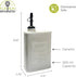 17 oz/500 ML Fox Run White Ceramic Oil Can, Olive Oil Dispenser With Pouring Spout and Cap