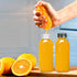 Leaflai 12oz 6 Juice Bottles - Bottles with Lids, pcs Plastic Juice Containers with Caps Reusable Drink Containers