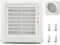 Cenipar 4" Louvered Vent Cover, Dryer Exhaust Air Vent Cover with Screws, Easy Installation, White