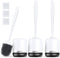 Lefree Toilet Brush Set with Ventilated Holder - 3 Packs, Silicone Toilet