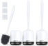 Lefree Toilet Brush Set with Ventilated Holder - 3 Packs, Silicone Toilet
