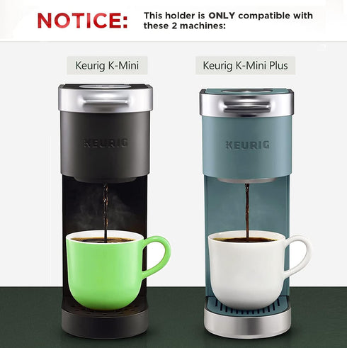 GALVANOX Acrylic K Cup Organizer, Space Saving Pod Holder for Keurig K-Mini/K Mini-Plus, 10 Pod Capacity