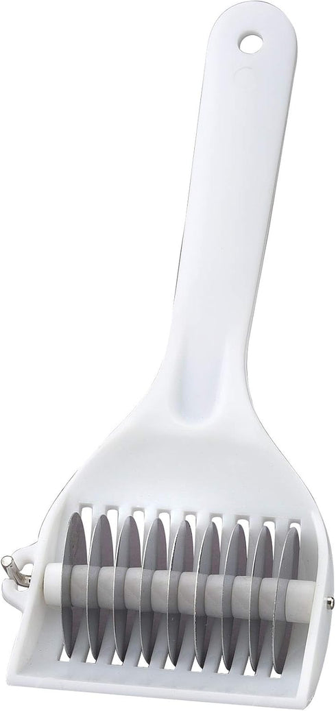 HIC Gourmet Rolling Fresh Herb Mincer, 9-Stainless Steel Blades, White