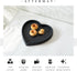 Coffee Table Tray, Home Decor Heart Shaped Tray, Concrete Black Coffee Table Decor Trays, Serving Decorative Trays