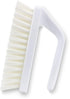 SPARTA Scrub Brush with Iron Shaped Handle and Stiff Bristles, Heavy Duty Scrubber Brush for Kitchen, Bathroom, Shower, Tile, Sink, Carpet and Bakepans, Polypropylene, 6 Inches, White