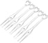 TCOTBE 300 Disposable Fruit Forks, 3.5 Inch Plastic Cocktail Picks, Cute Heart Shapes for Party Supplies