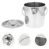 Healeved Stainless Steel Bar Bucket - Dog Water Pail, Beverage Tub, Ice Bucket, Kitchen Compost Bin