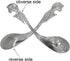2Pcs Cereal Spoon 18/10(304) Stainless Steel Soup Spoon with Soccer Exclaim Shoot Shape Embossed 6.69inch Service Spoon Bottle Opener 2 in 1 Tool for Bouillon Rice Tea World Cup Gift