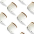 Okavango Countertop 16oz) Garlic Keeper - White Ceramic Container with cork lid - Garlic Storage - Garlic Holder