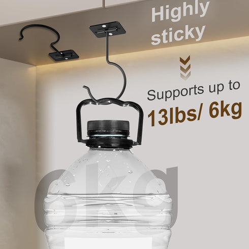 Rimaaiae 2 Packs Counter Under Cabinet Banana Hooks, Foldable Magnetic Banana Holder with Strong Self-Adhesive & Screws