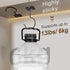 Rimaaiae 2 Packs Counter Under Cabinet Banana Hooks, Foldable Magnetic Banana Holder with Strong Self-Adhesive & Screws